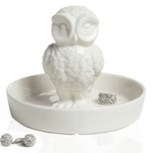 White Owl Large Ring Bowl